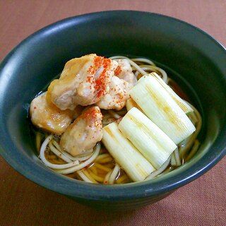 ごま油香る❀鶏南蛮そば